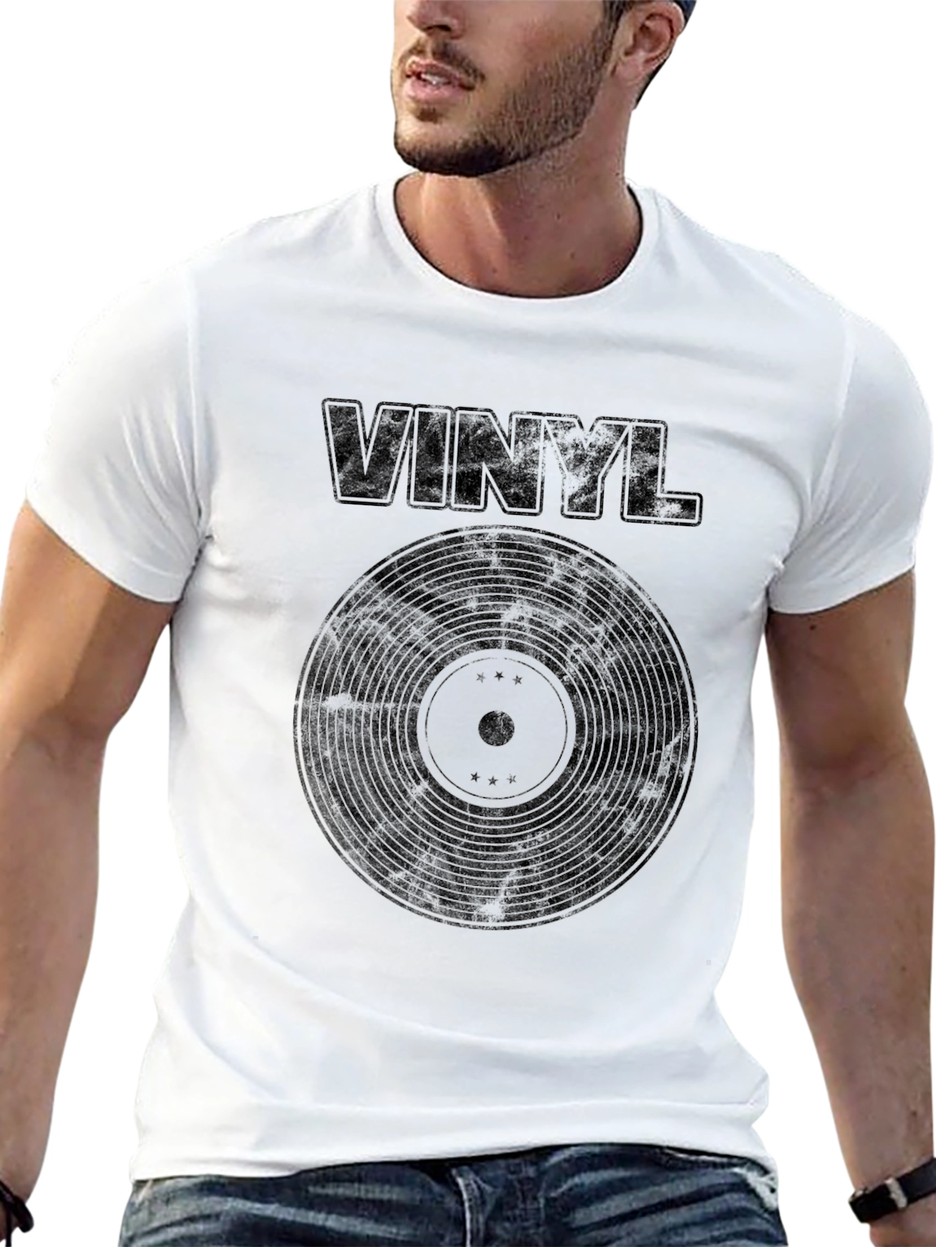 Vinyl Record Graphic T-Shirt