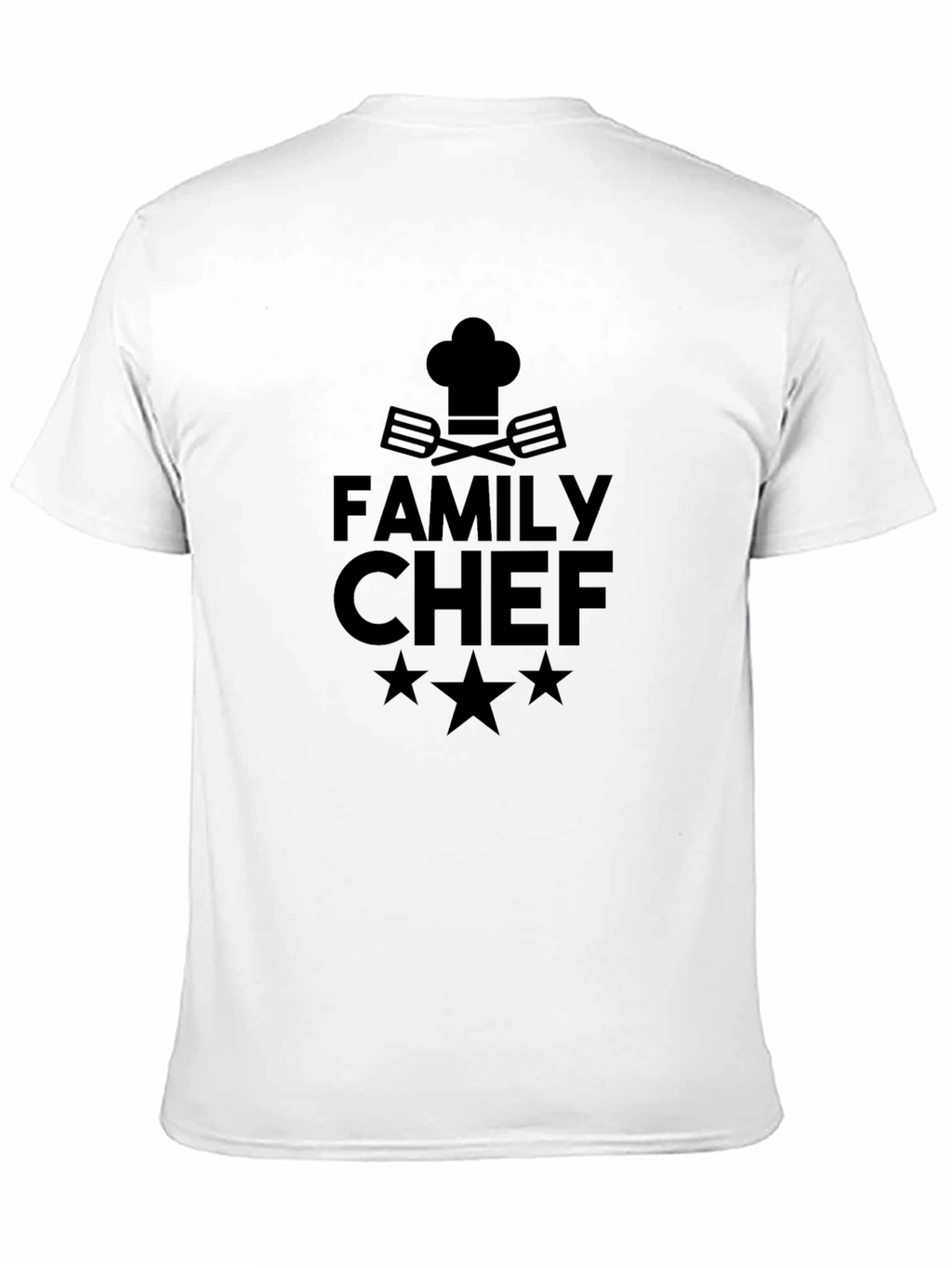Family Chef Graphic T-Shirt - Black Casual Tee