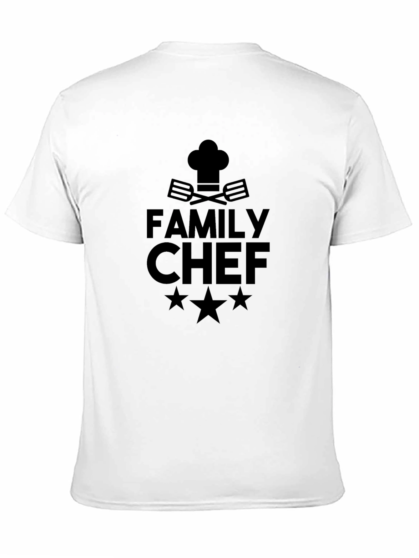 Family Chef Graphic T-Shirt - Black Casual Tee