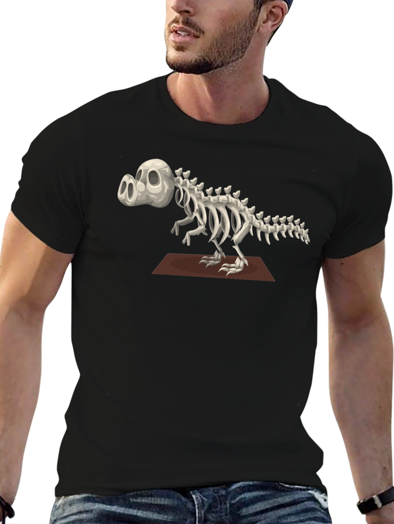 Cool Dry Bones Dinosaur Skeleton T-Shirt