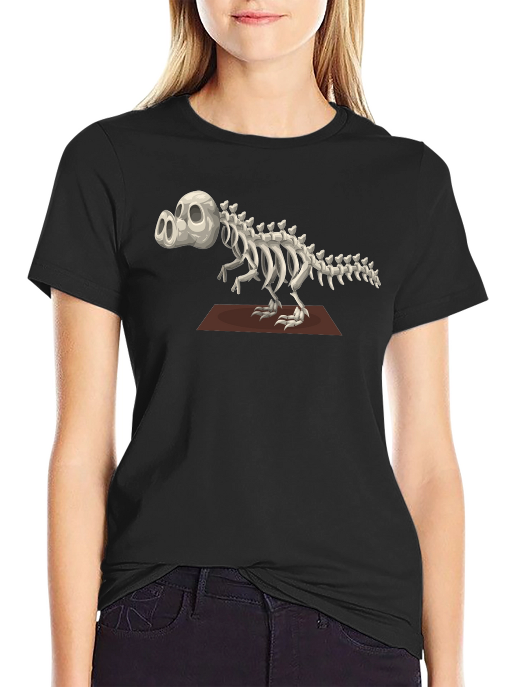 Cool Dry Bones Dinosaur Skeleton T-Shirt