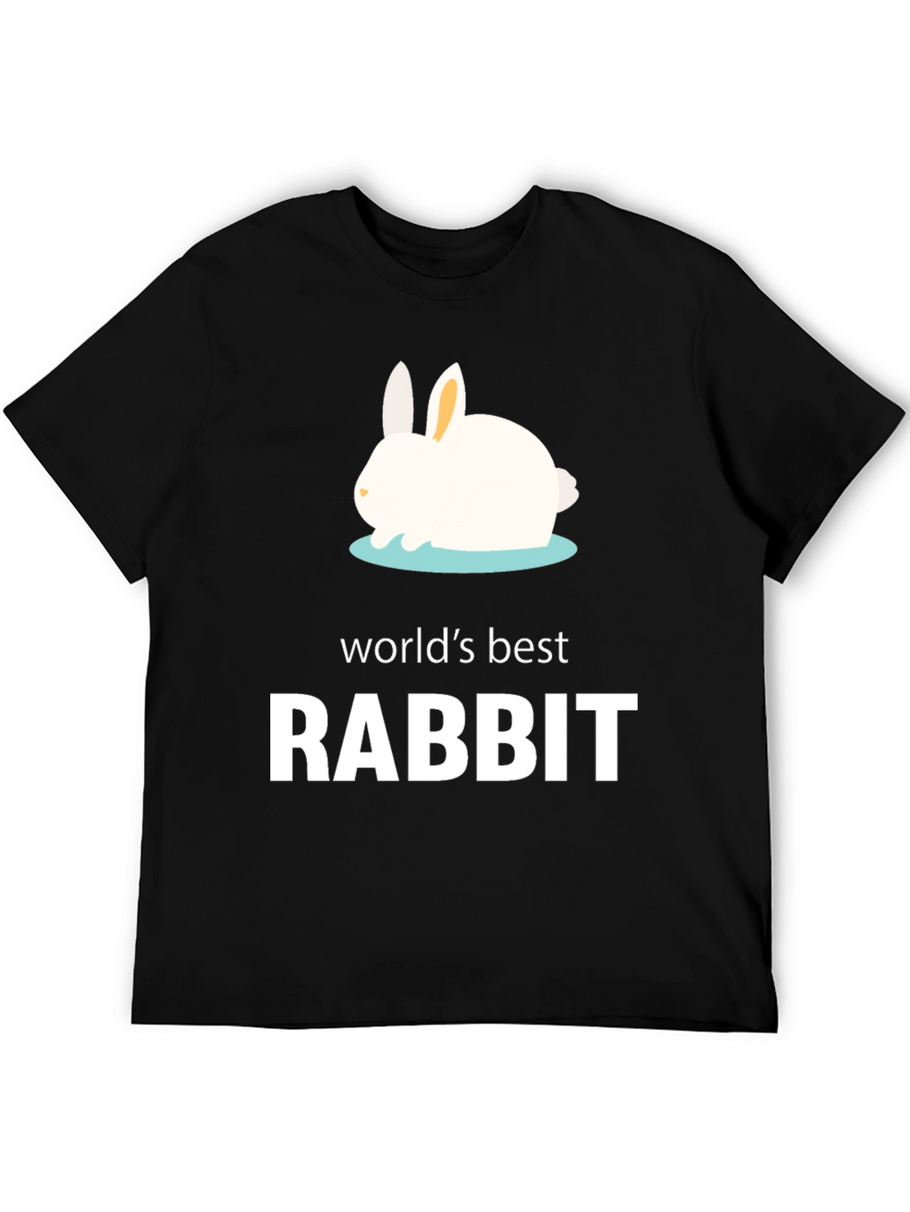 Worlds Best Rabbit T-Shirt - Black