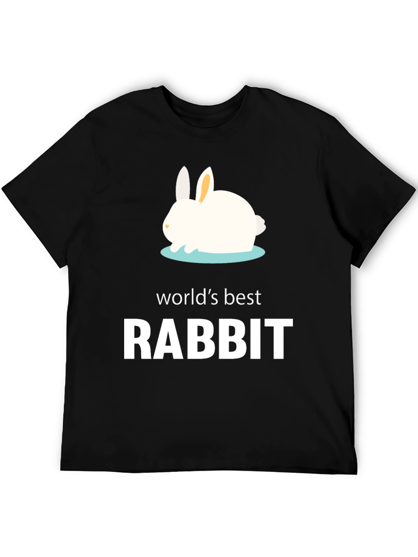 Worlds Best Rabbit T-Shirt - Black