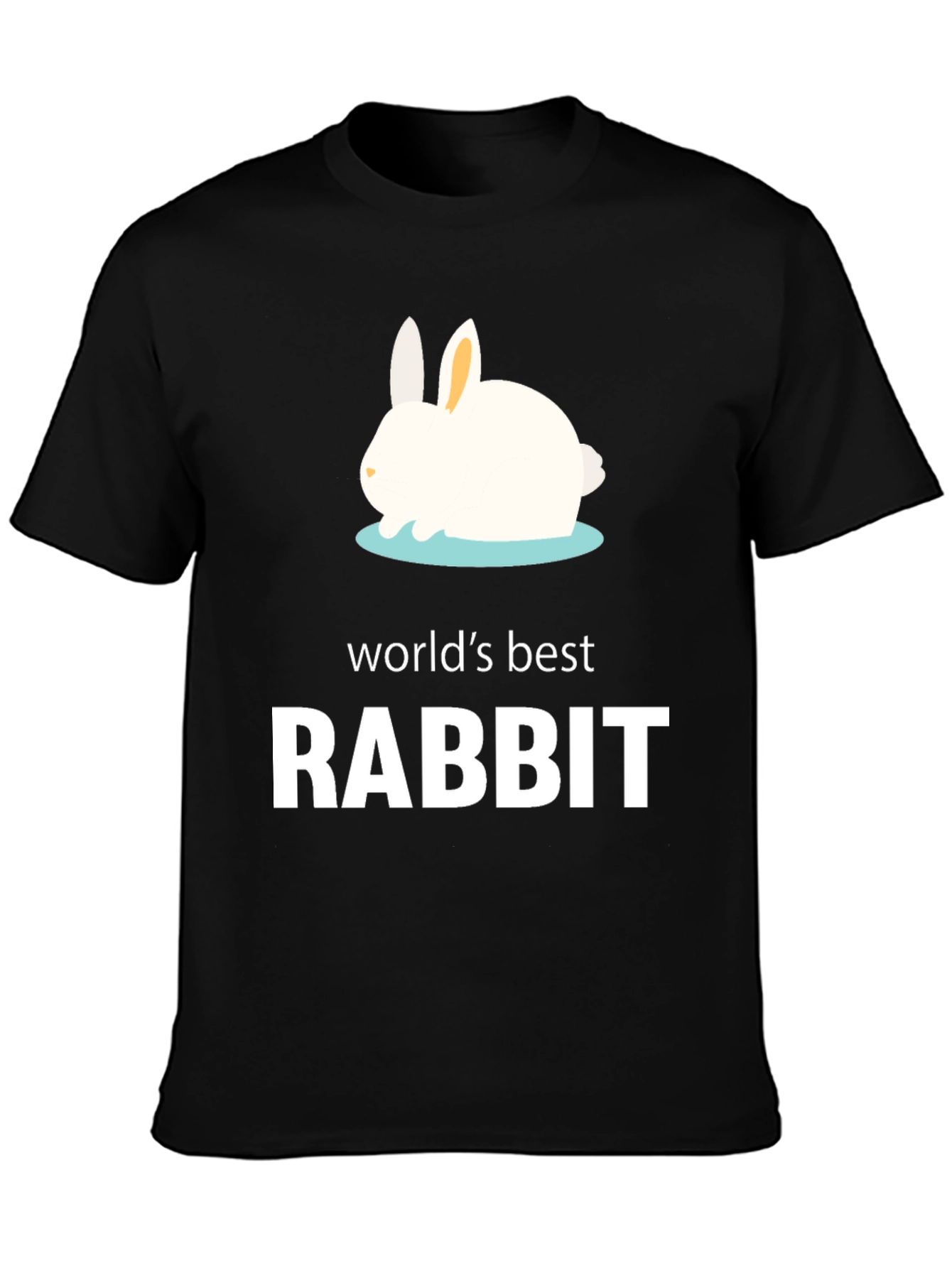 Worlds Best Rabbit T-Shirt - Black
