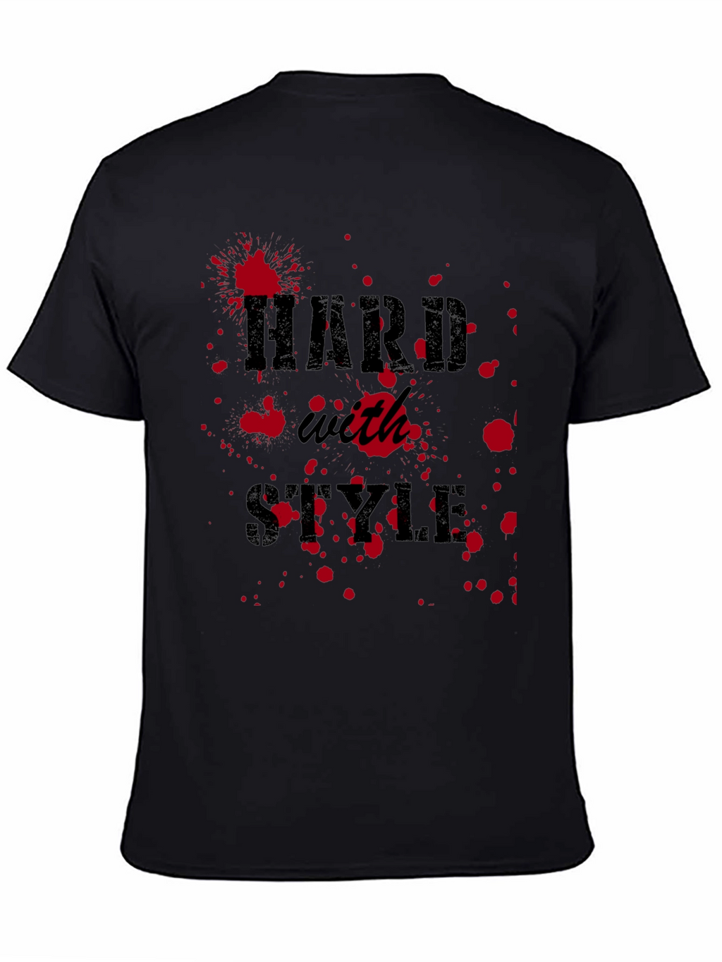 Hard with Style Graphic Tee - Black