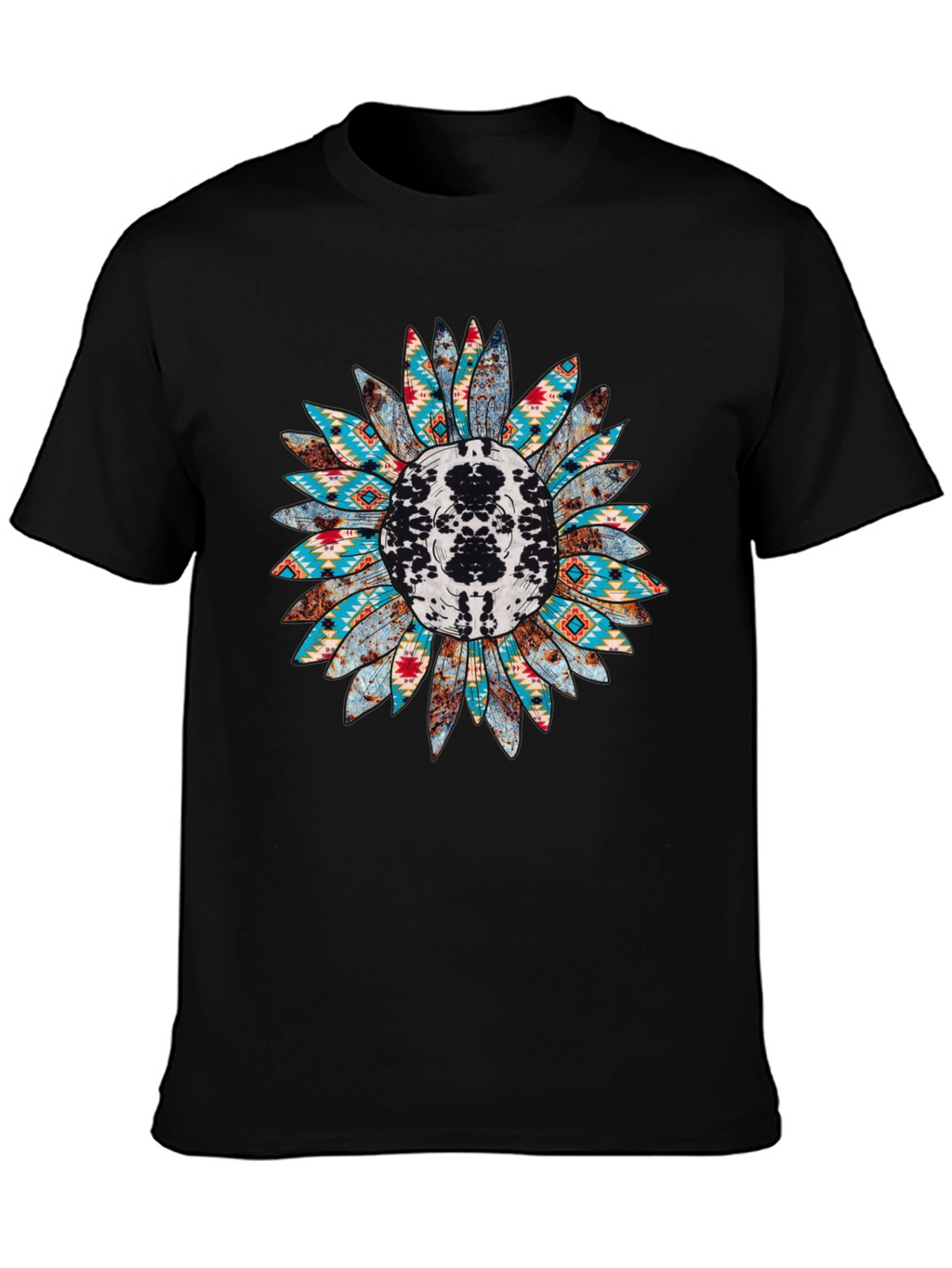 Rustic Sunflower Graphic Tee - Western Style Shirt