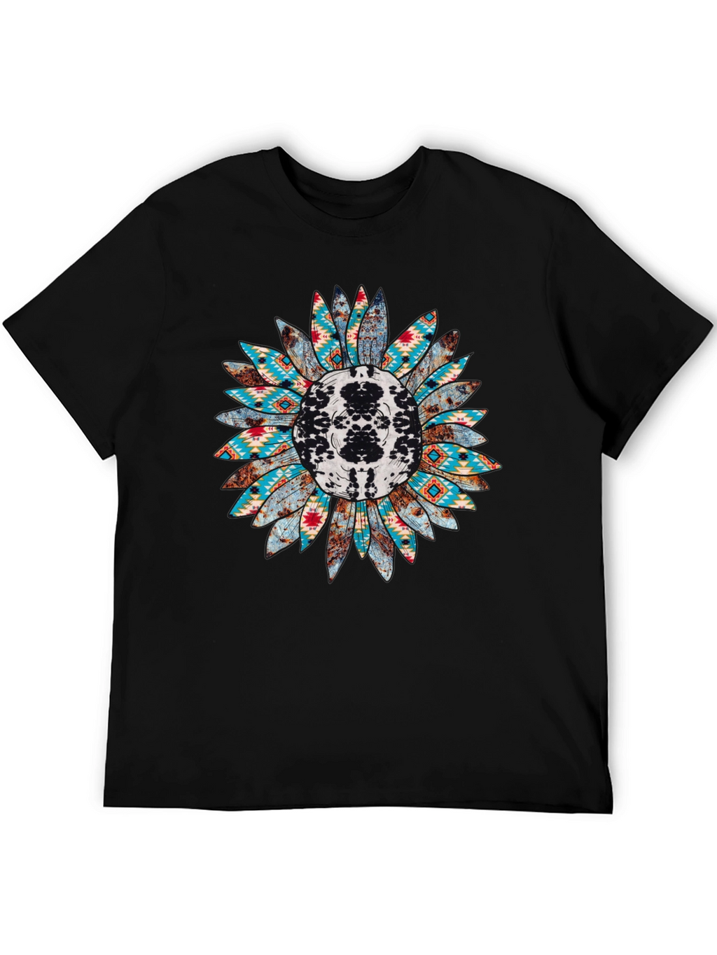 Rustic Sunflower Graphic Tee - Western Style Shirt
