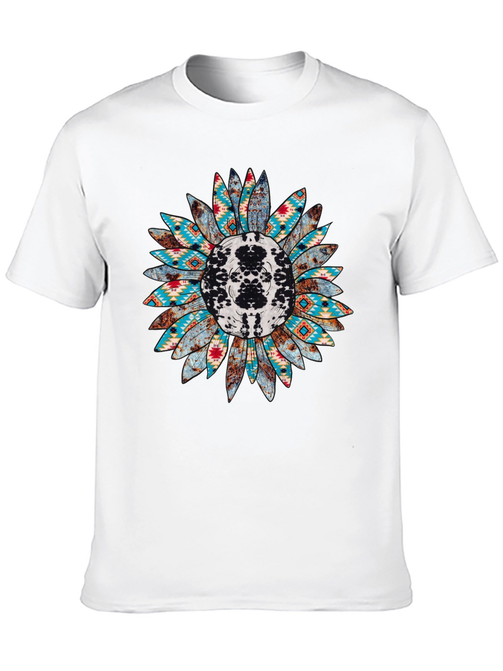 Rustic Sunflower Graphic Tee - Western Style Shirt