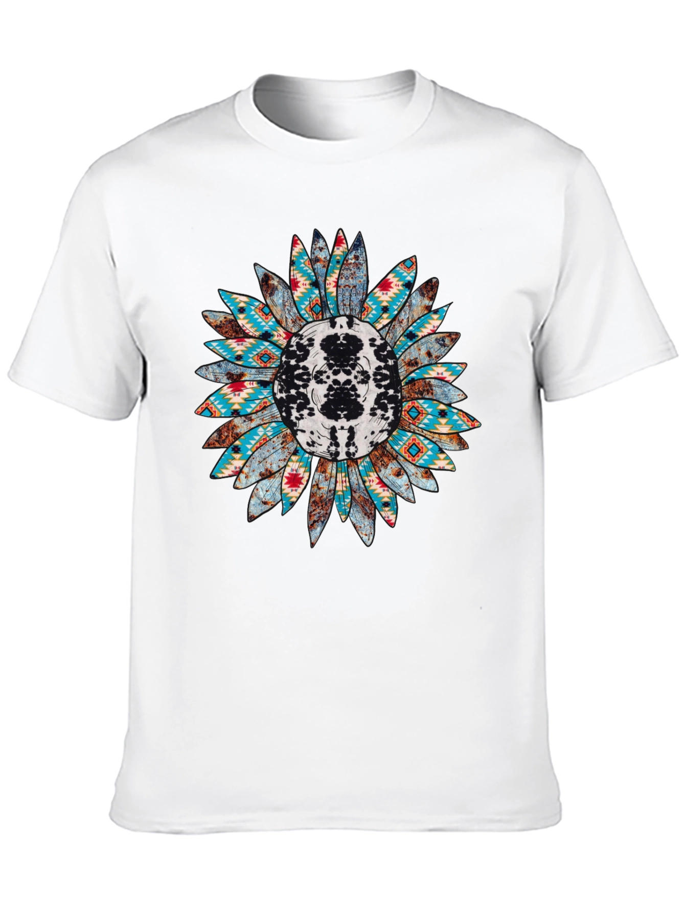 Rustic Sunflower Graphic Tee - Western Style Shirt