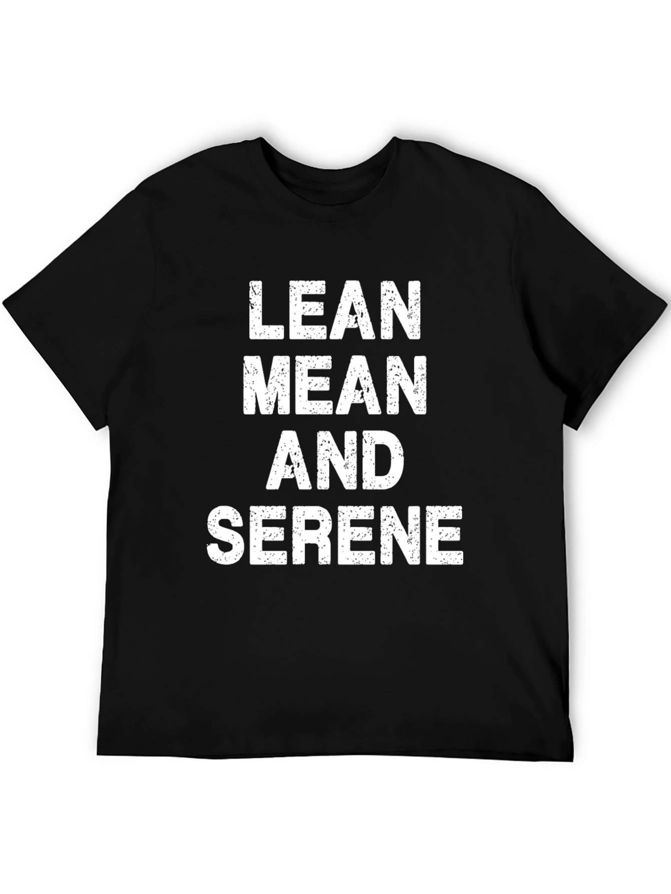 Lean Mean Serene Graphic T-Shirt - Black