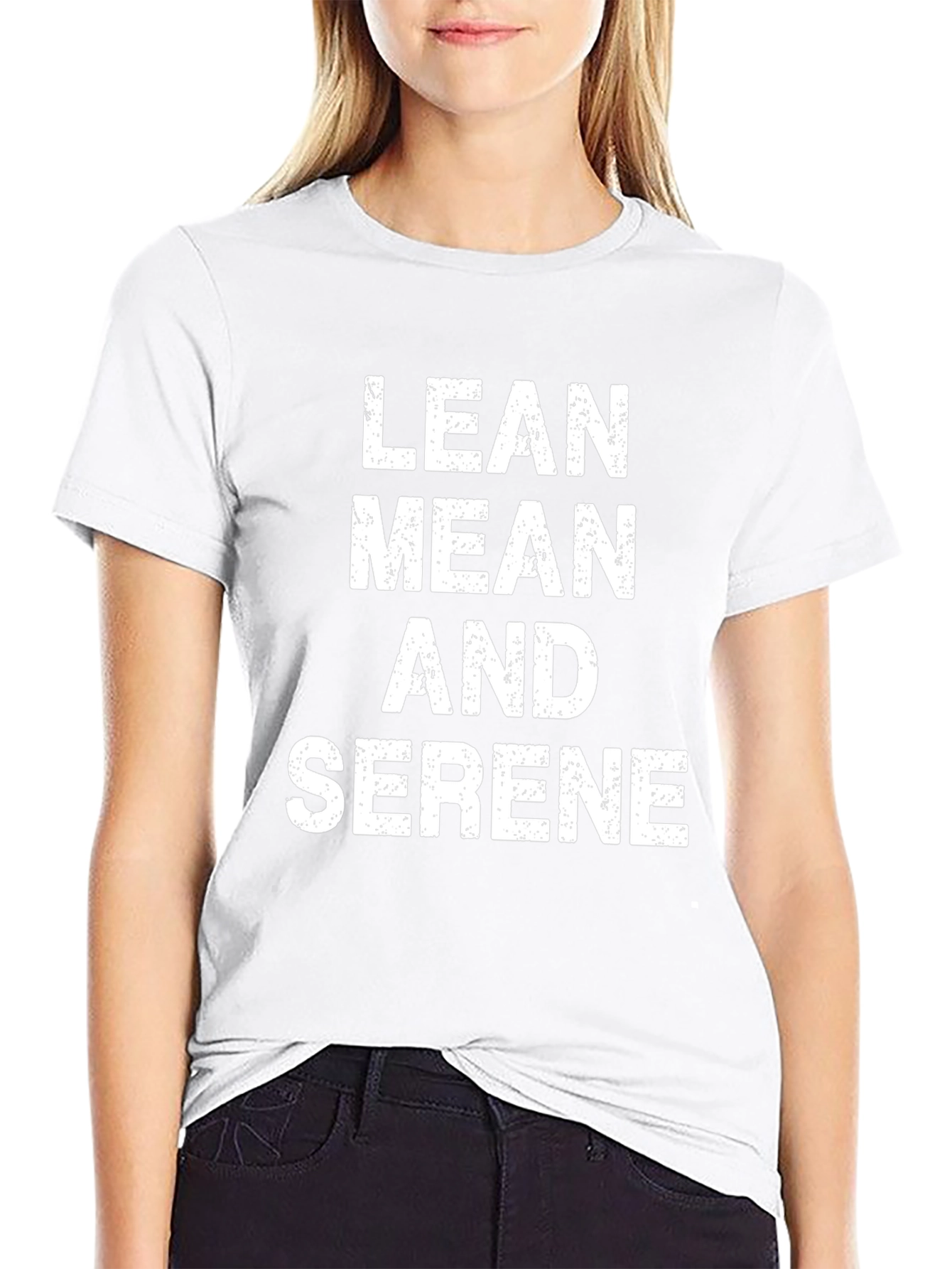 Lean Mean Serene Graphic T-Shirt - Black