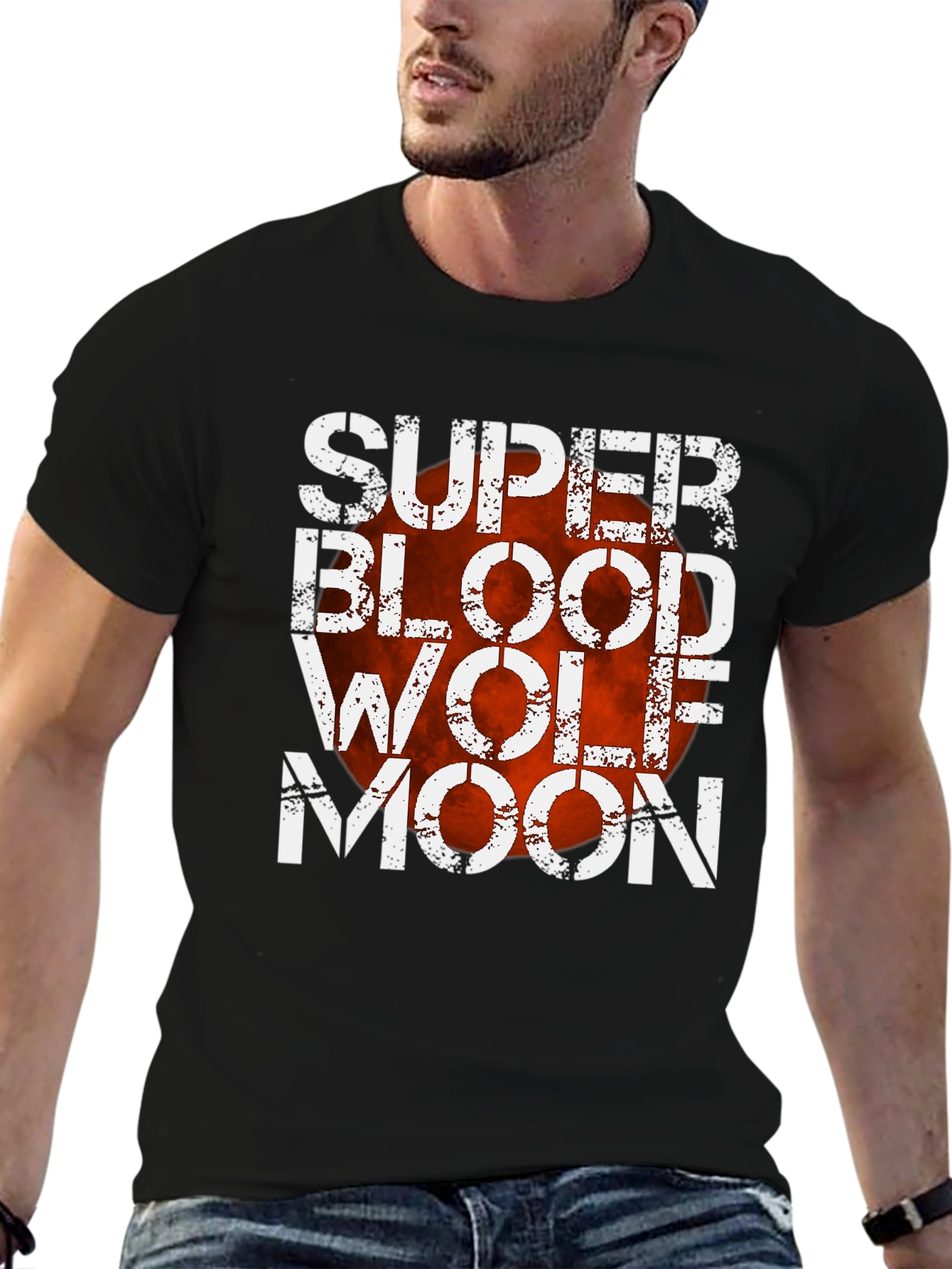 Super Blood Wolf Moon Graphic T-Shirt