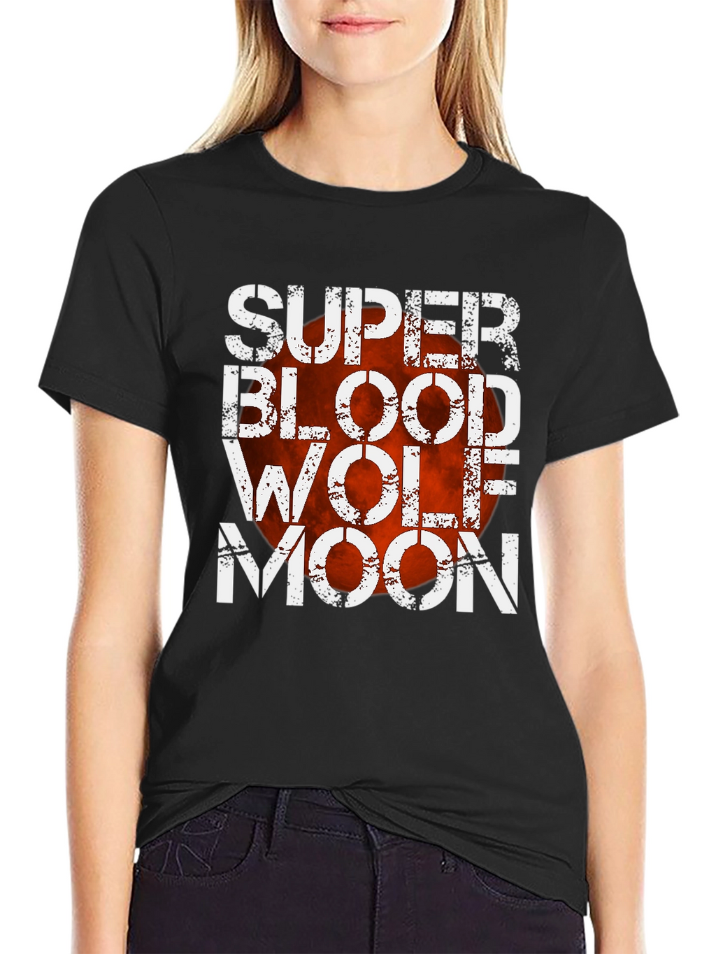 Super Blood Wolf Moon Graphic T-Shirt