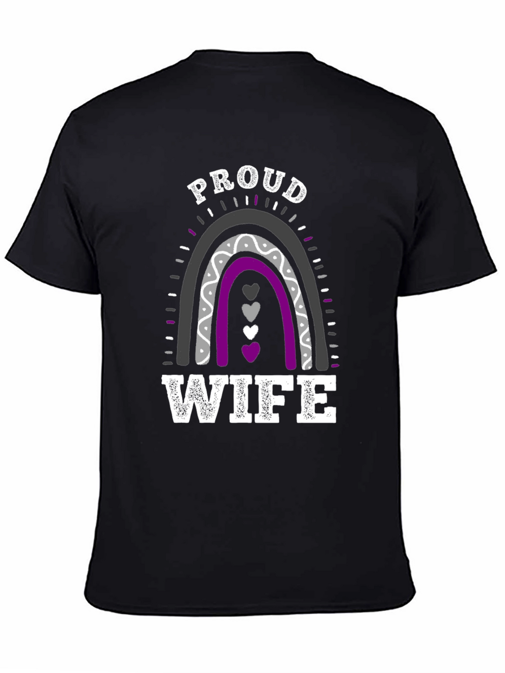 Proud Wife Rainbow Graphic T-Shirt