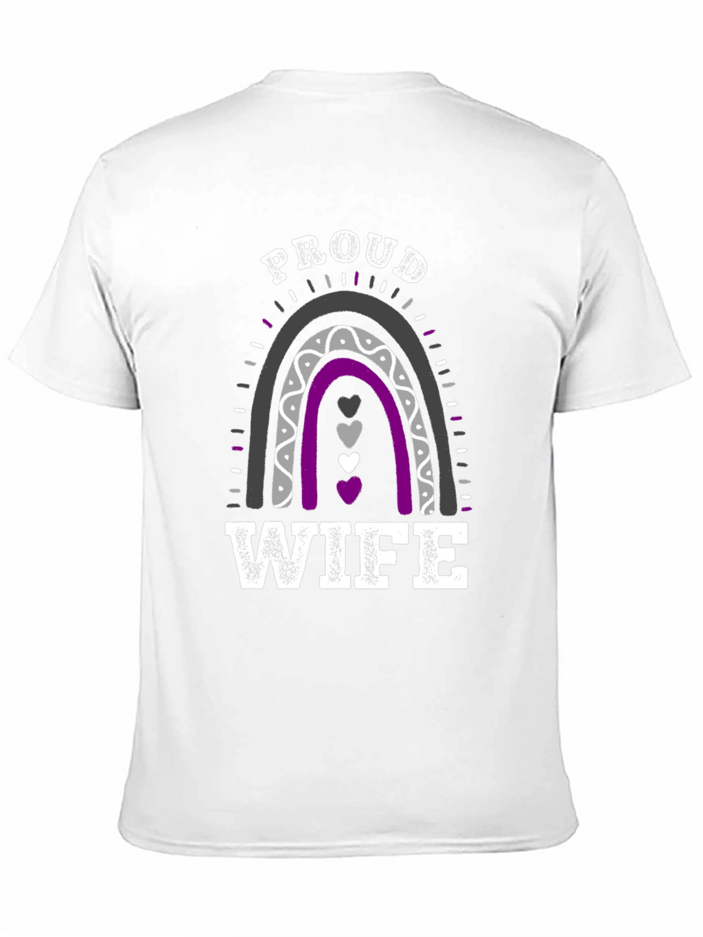Proud Wife Rainbow Graphic T-Shirt