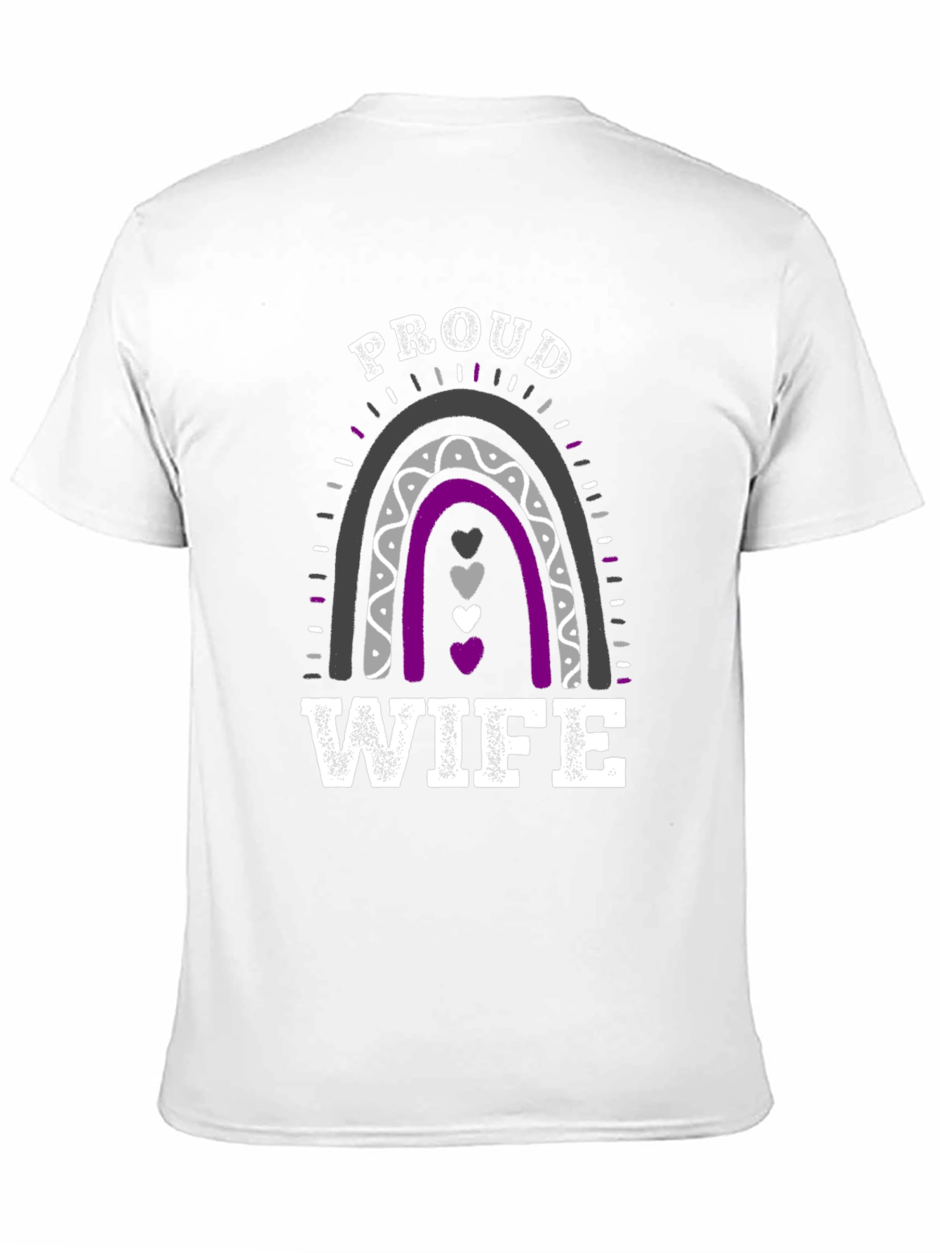 Proud Wife Rainbow Graphic T-Shirt