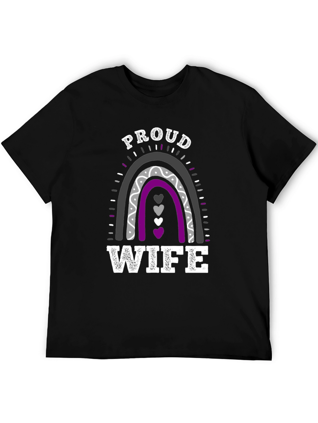 Proud Wife Rainbow Graphic T-Shirt