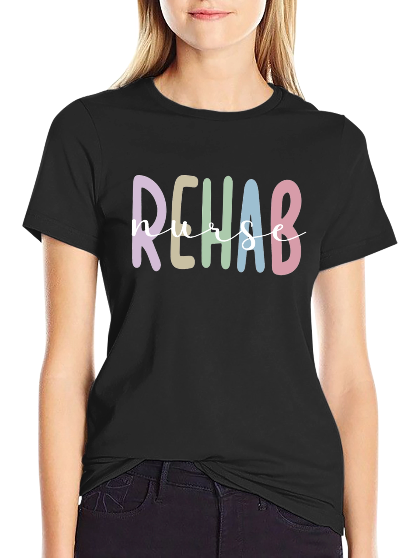 Rehab Nurse T-Shirt - Colorful Graphic Tee