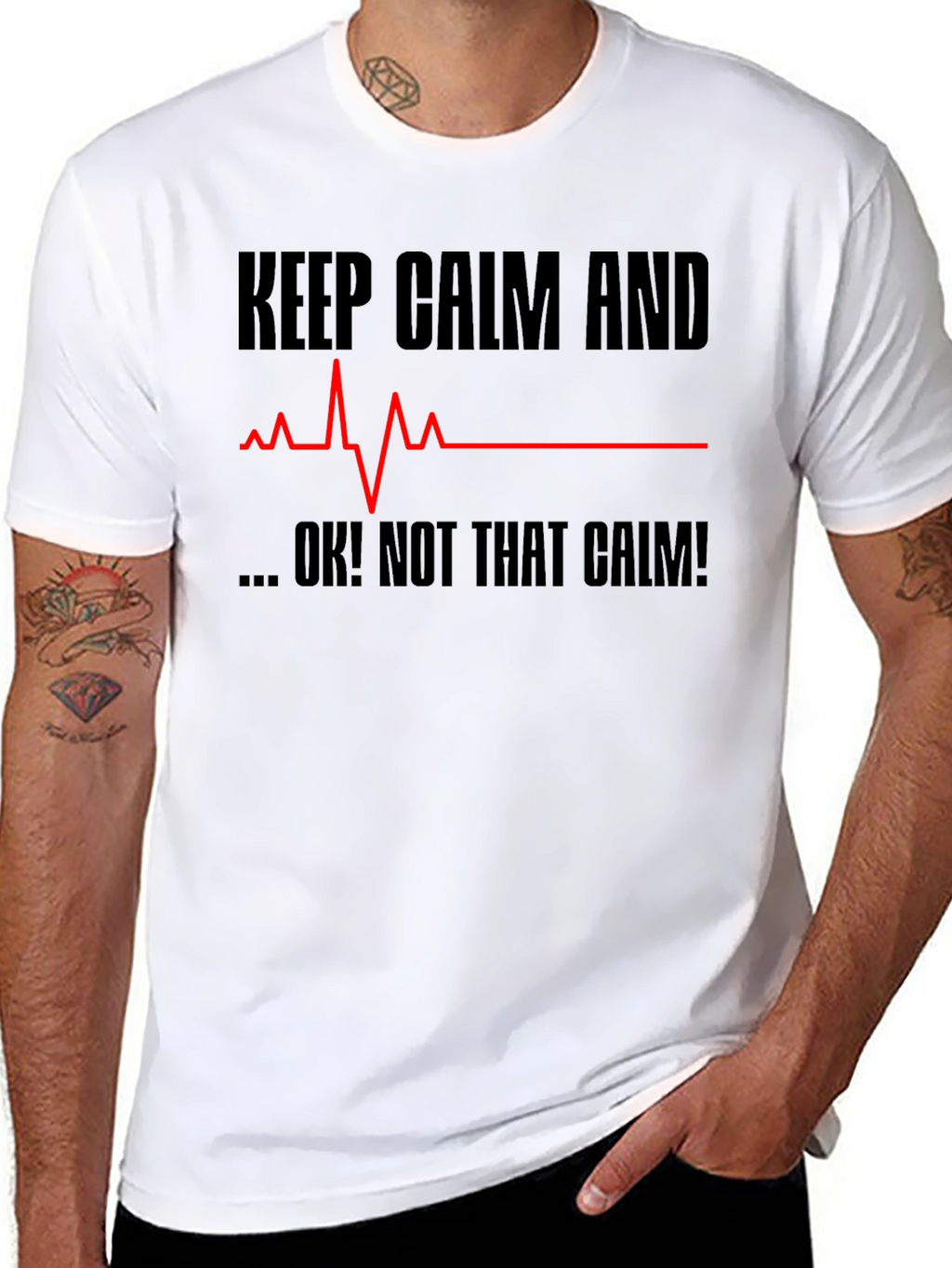Keep Calm Graphic Tee Funny Novelty Sarcastic Mens T-Shirt