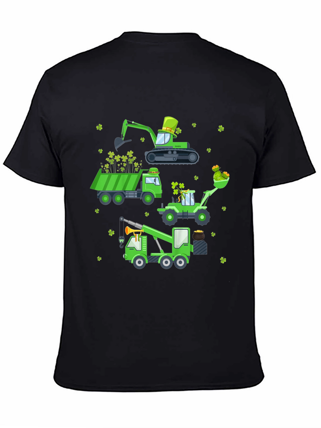 St. Patricks Day Construction Vehicle T-Shirt