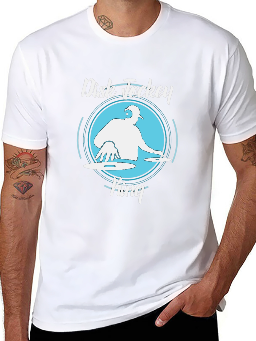 Disk Jockey King Graphic T-Shirt