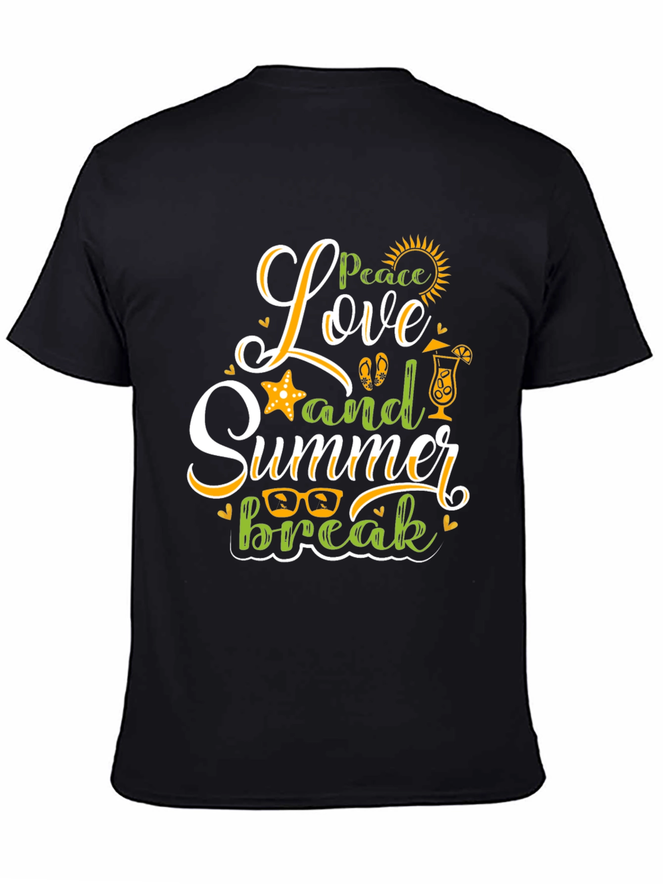 Peace Love Summer Break Graphic Tee