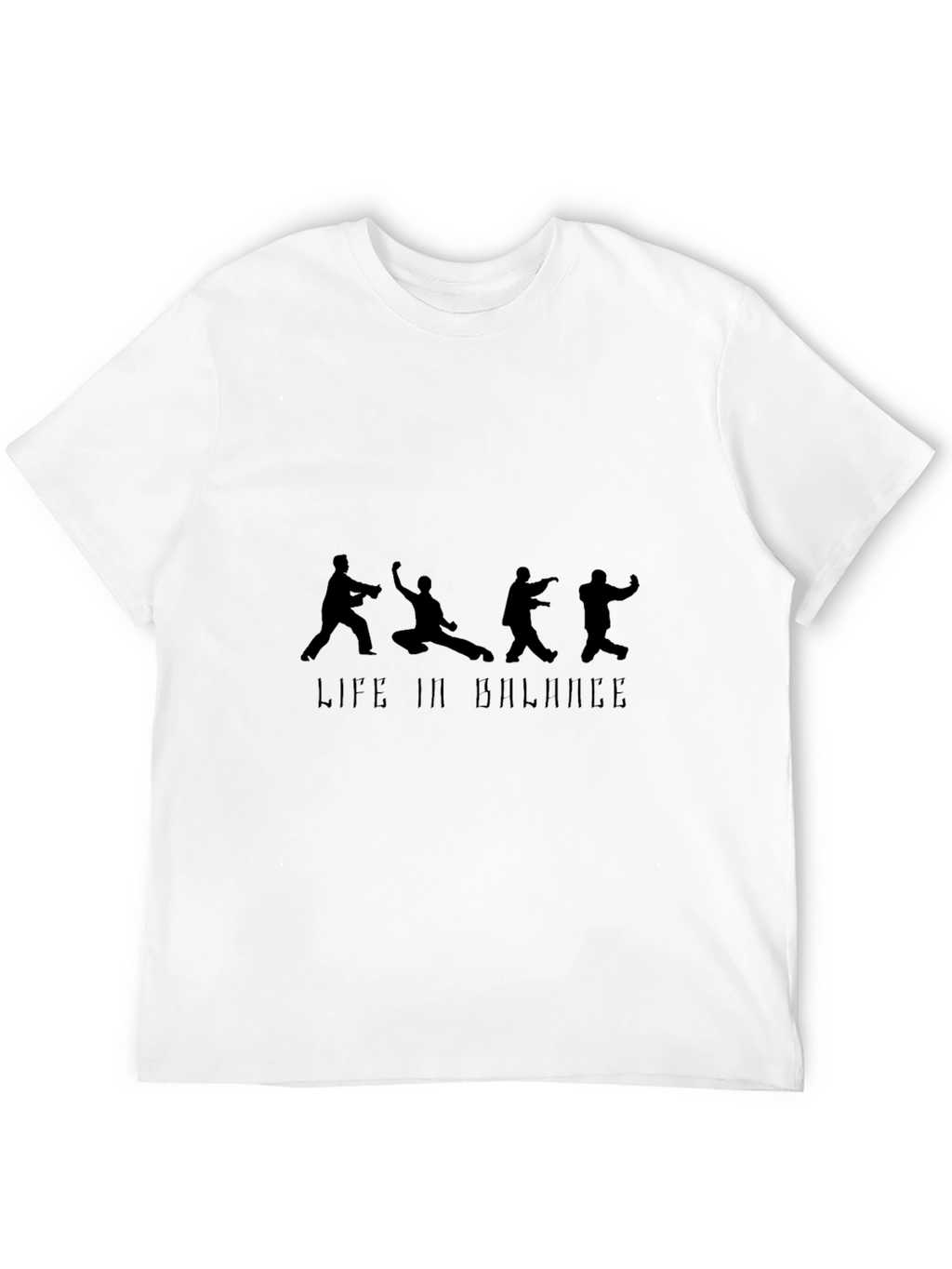 Life In Balance Black Graphic Tee