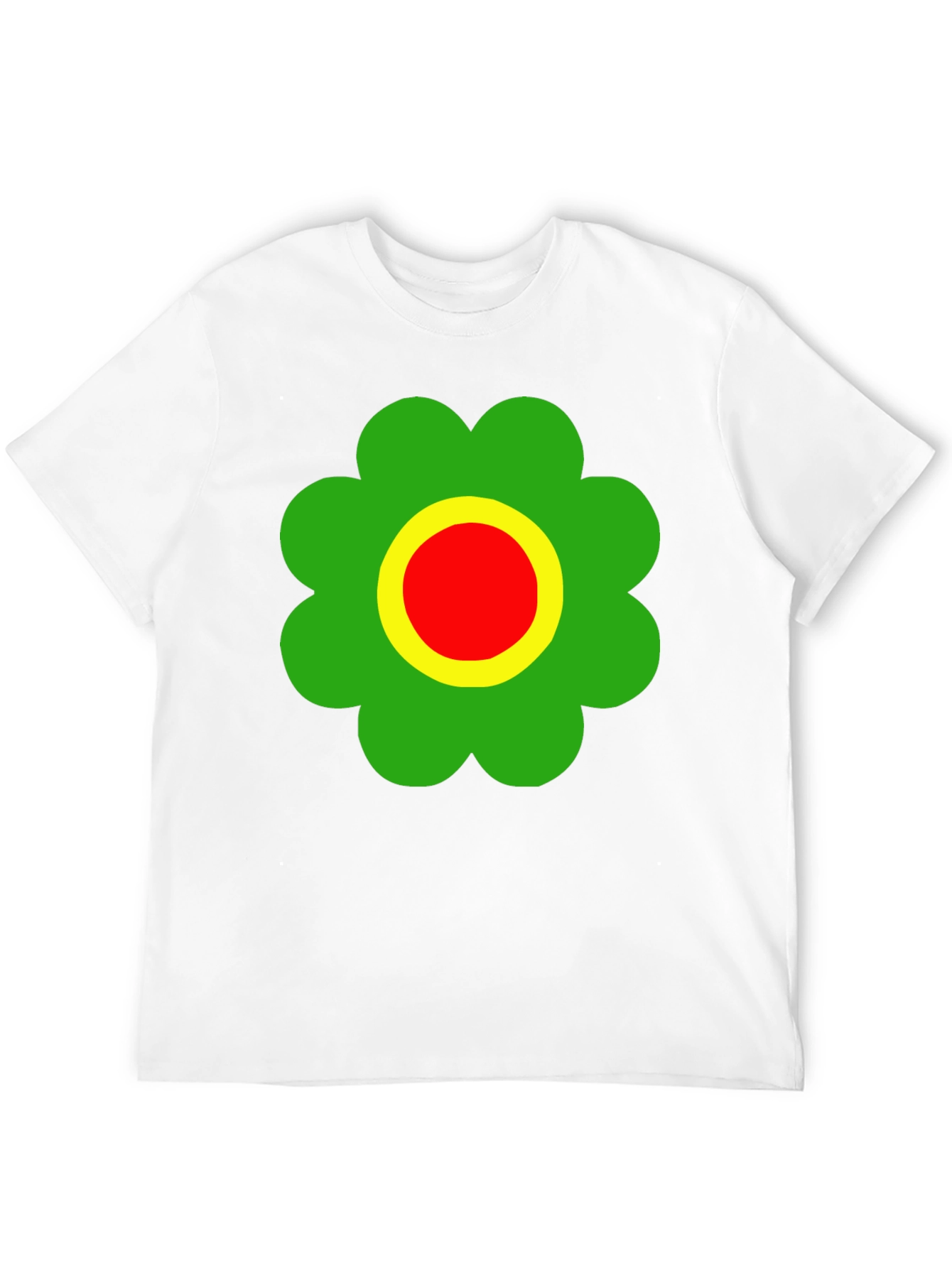 Retro Flower Power T-Shirt - Black