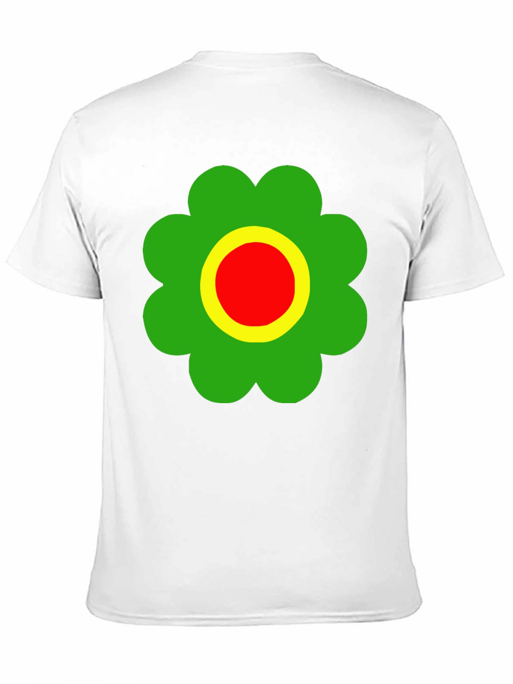 Retro Flower Power T-Shirt - Black