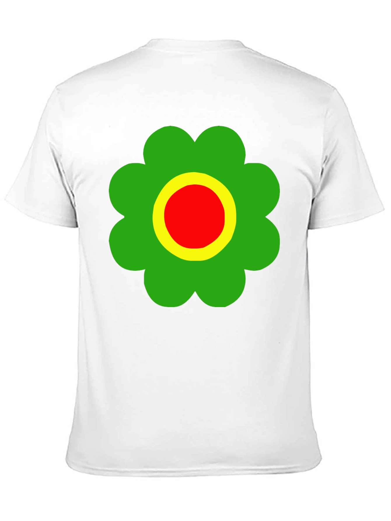 Retro Flower Power T-Shirt - Black