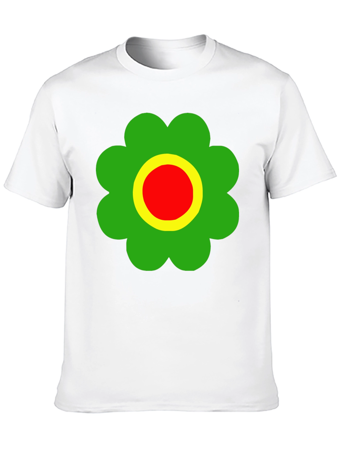 Retro Flower Power T-Shirt - Black