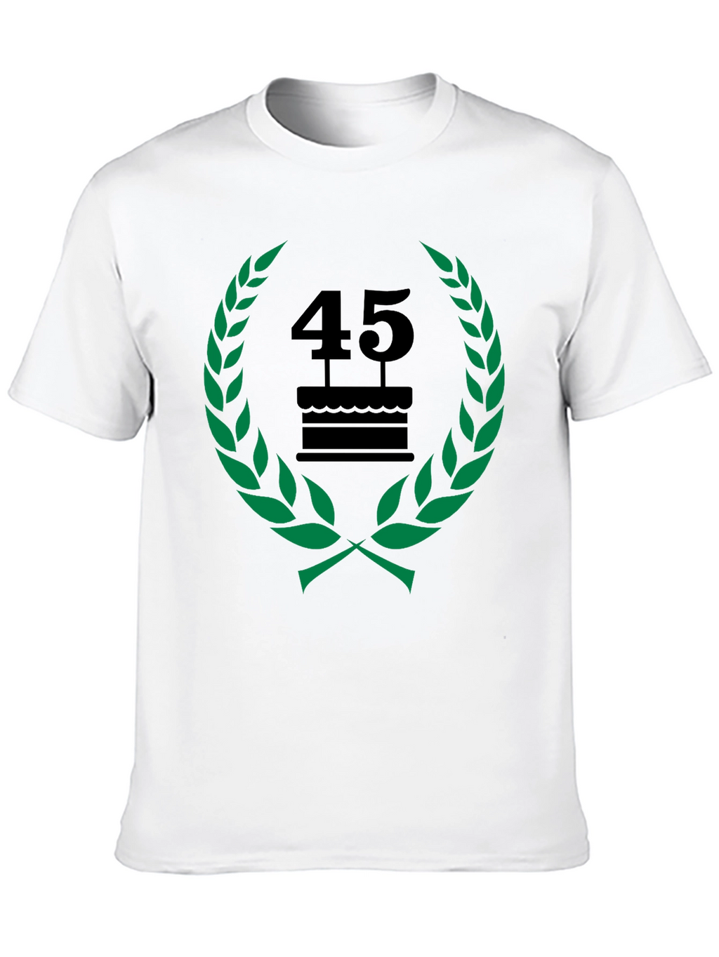 45th Birthday Celebration T-Shirt - Black