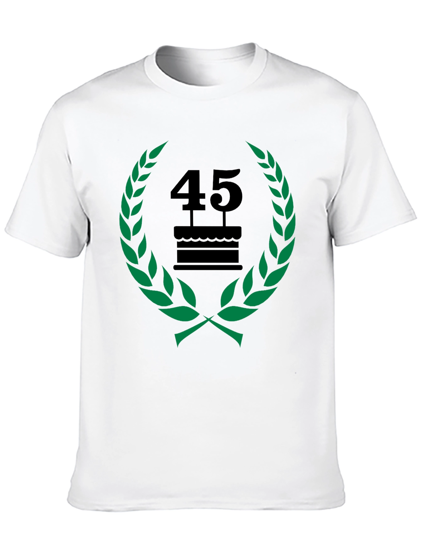 45th Birthday Celebration T-Shirt - Black