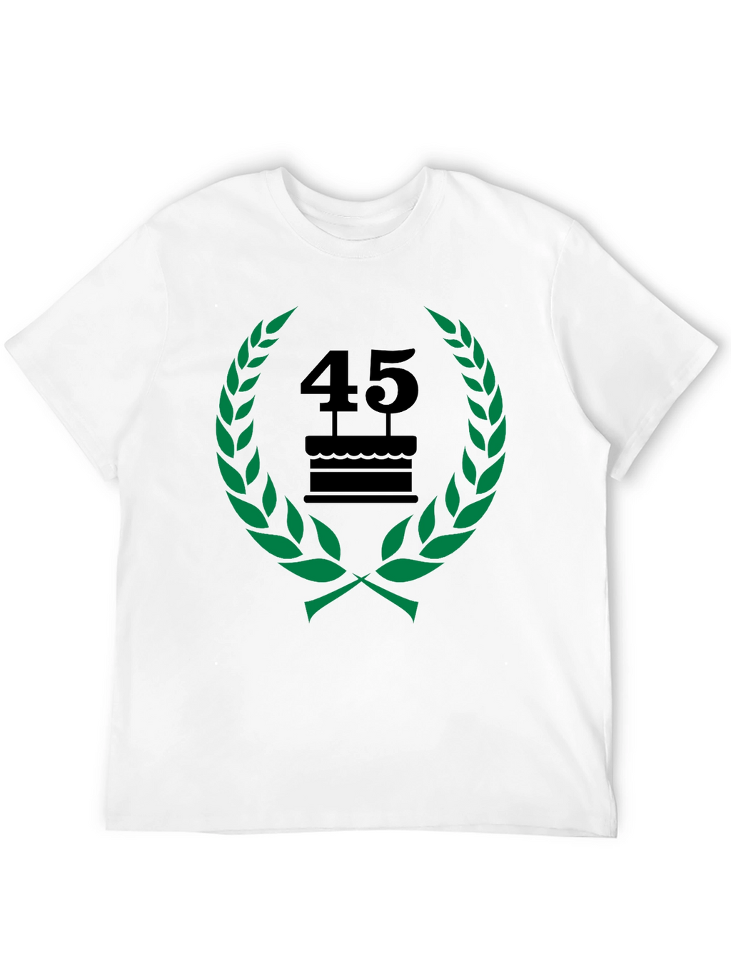 45th Birthday Celebration T-Shirt - Black