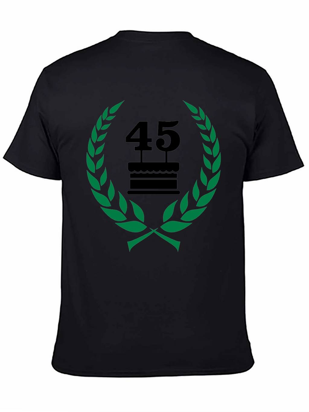 45th Birthday Celebration T-Shirt - Black