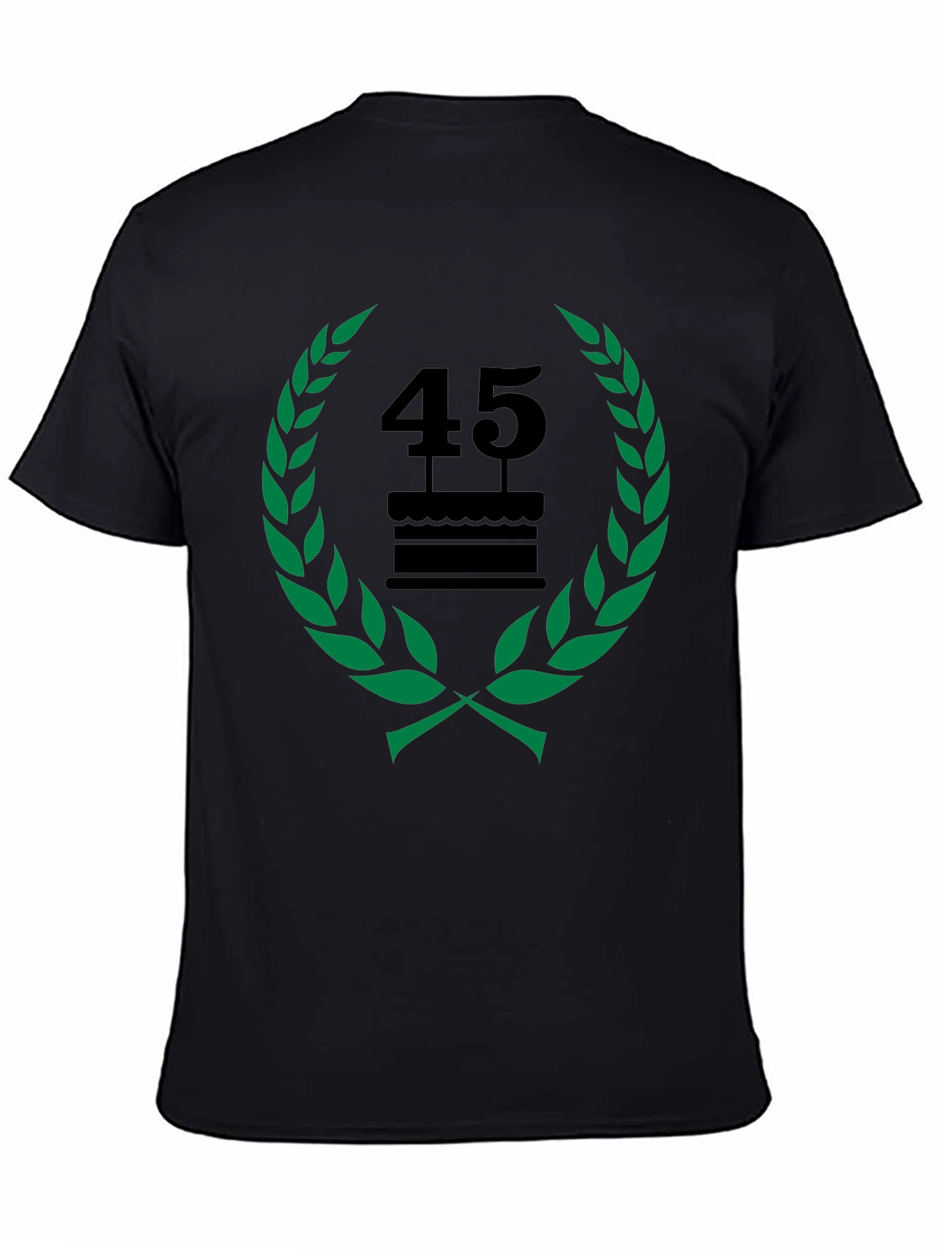 45th Birthday Celebration T-Shirt - Black