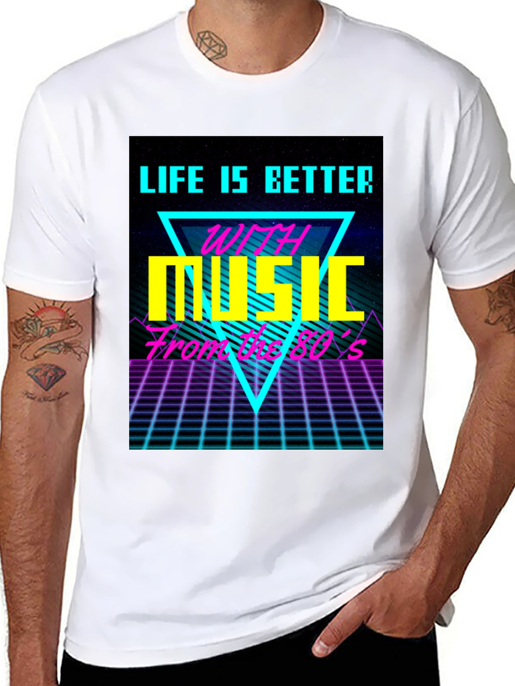 Life is Better with 80s Music Retro T-Shirt