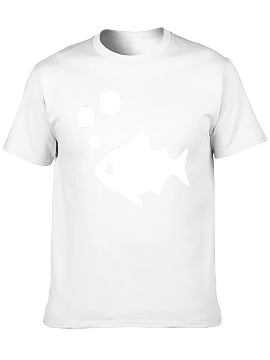 Fish Graphic T-Shirt - Casual Black Tee