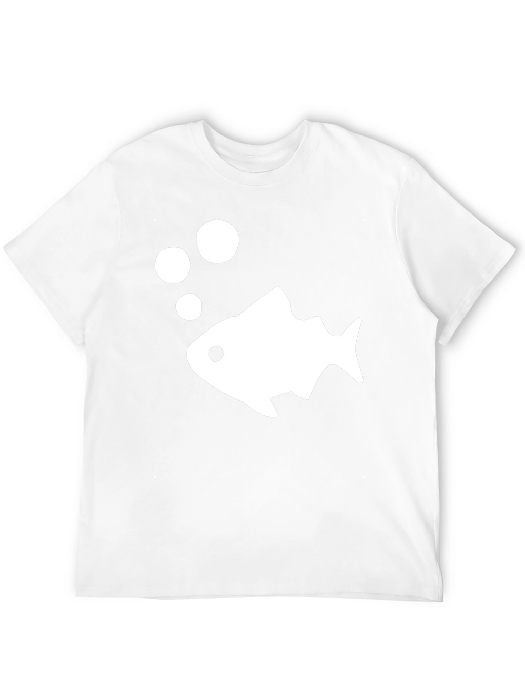 Fish Graphic T-Shirt - Casual Black Tee