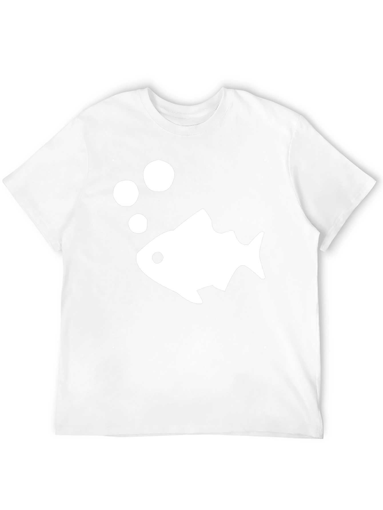 Fish Graphic T-Shirt - Casual Black Tee