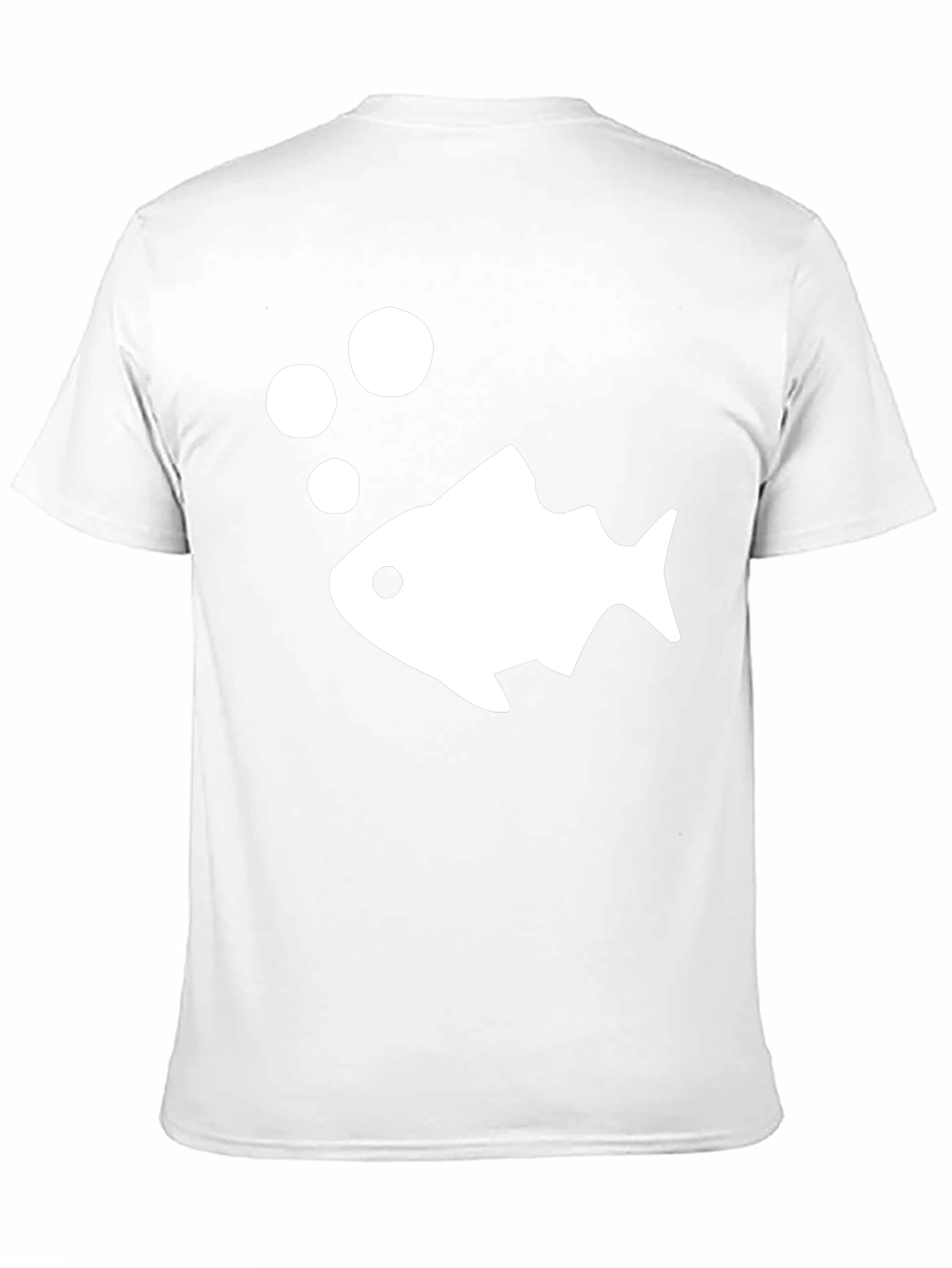 Fish Graphic T-Shirt - Casual Black Tee