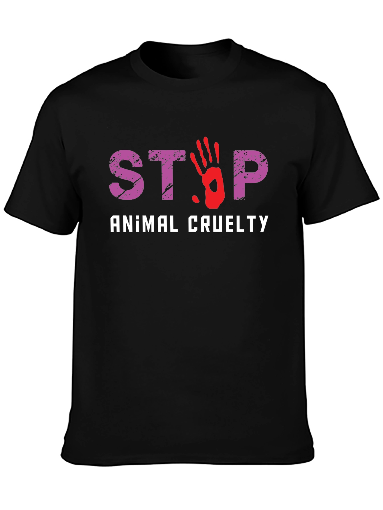Stop Animal Cruelty Graphic T-Shirt