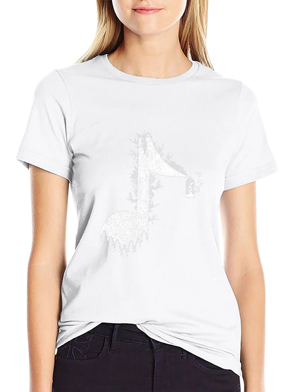 Music Note Forest T-Shirt - Unique Graphic Tee