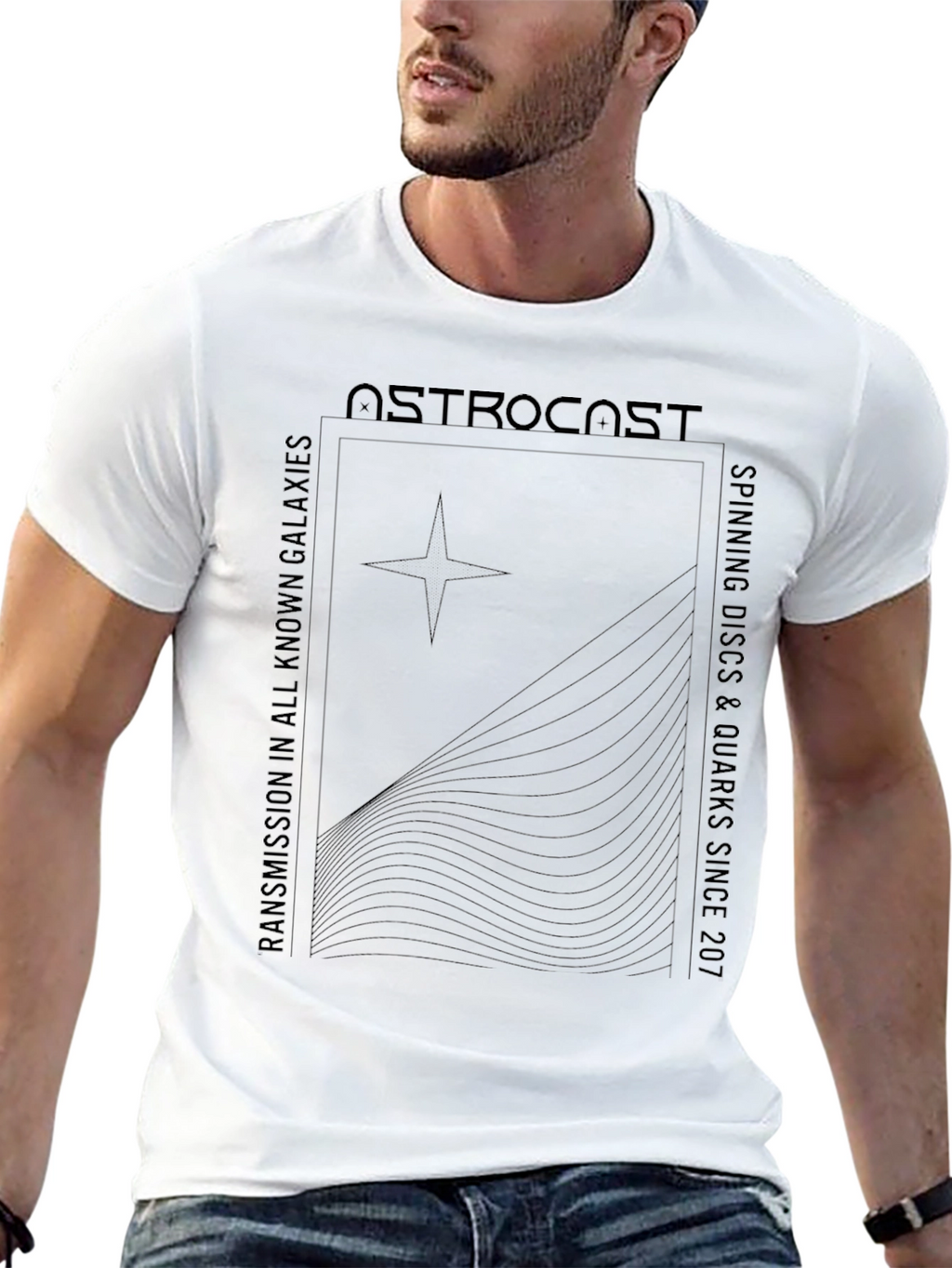 Astrocast Black Graphic Tee