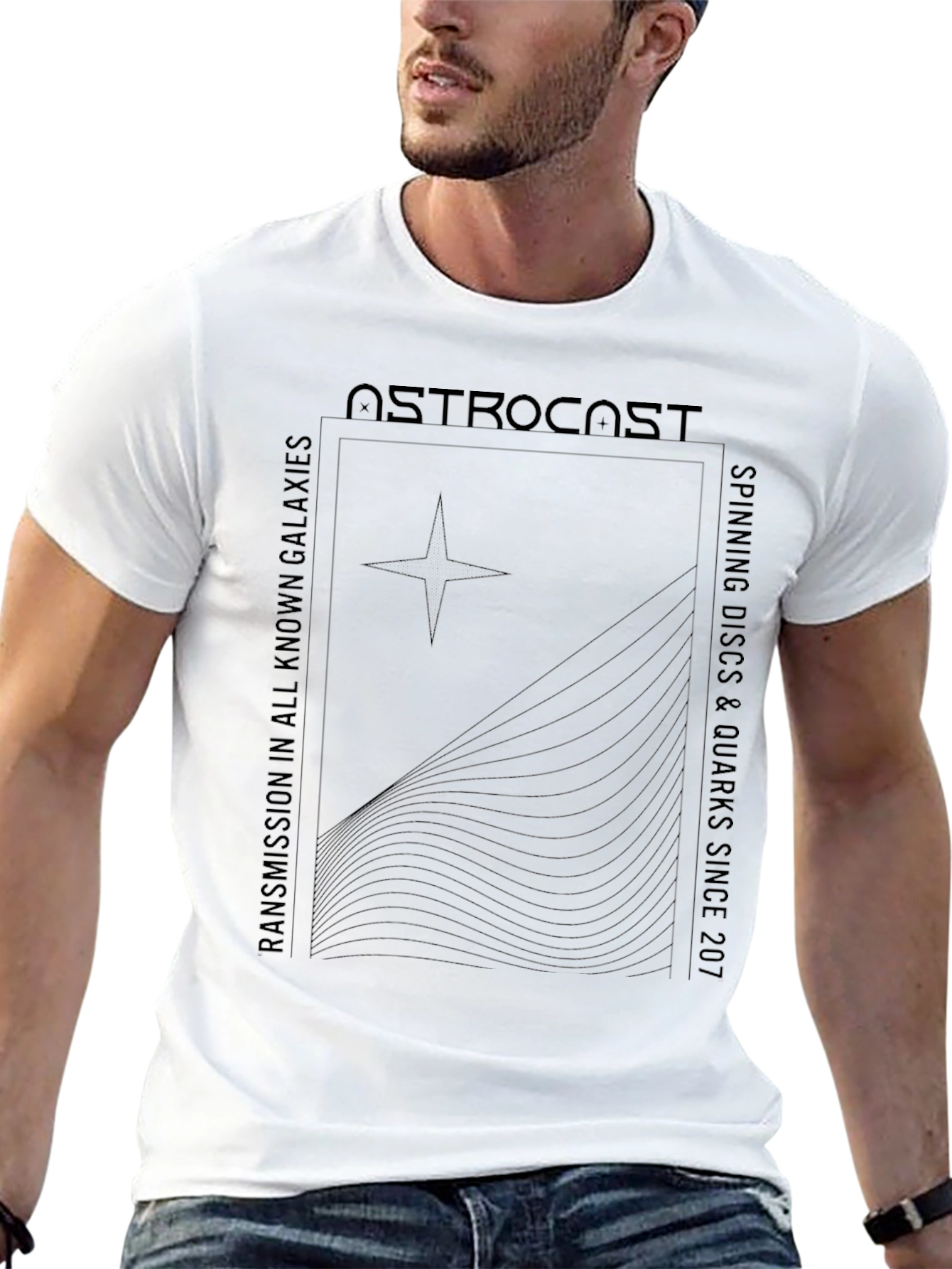 Astrocast Black Graphic Tee