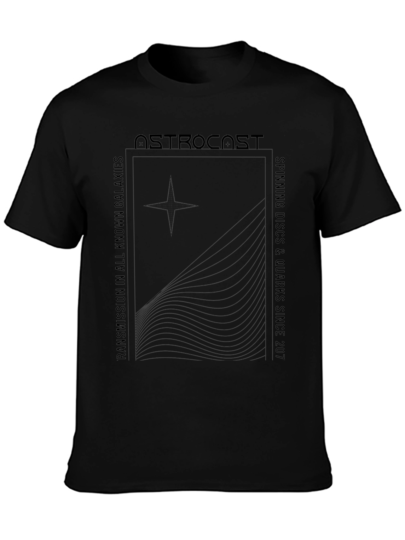 Astrocast Black Graphic Tee