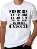 Funny Bacon Graphic Tee Shirt