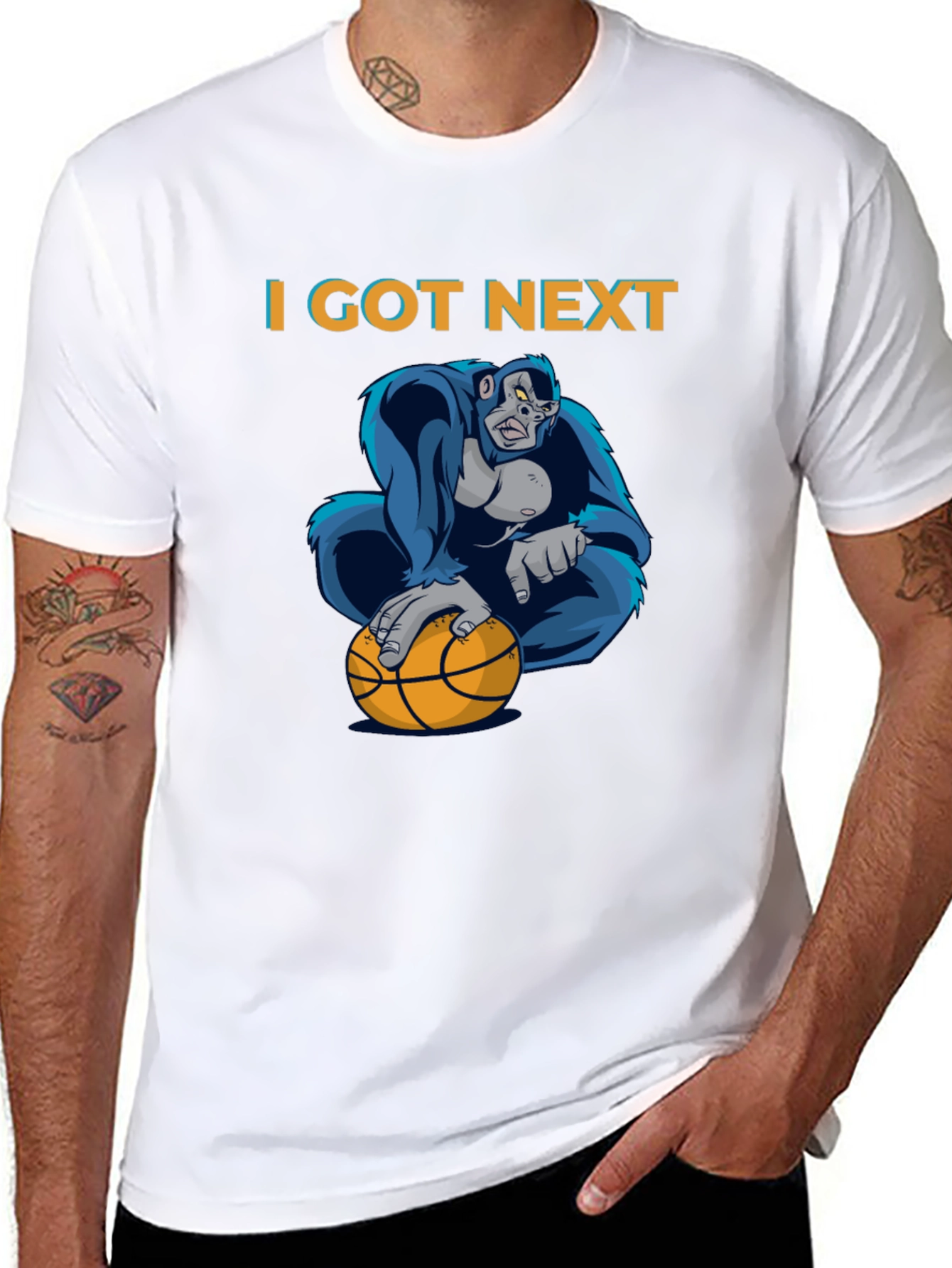 I Got Next Gorilla Basketball Graphic T-Shirt