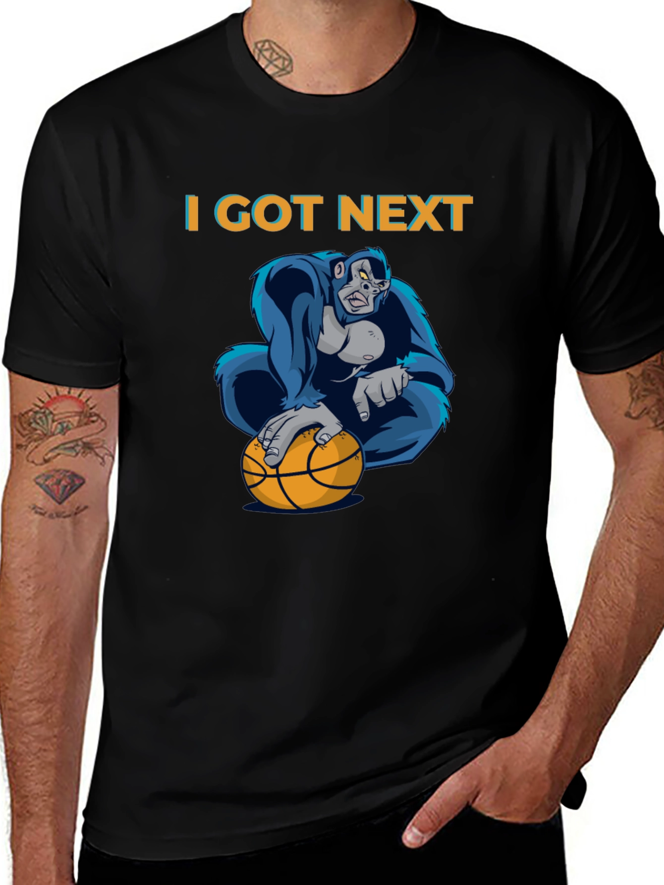 I Got Next Gorilla Basketball Graphic T-Shirt