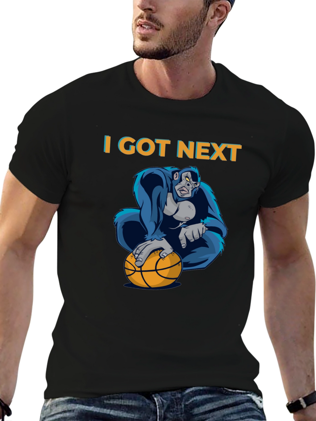 I Got Next Gorilla Basketball Graphic T-Shirt